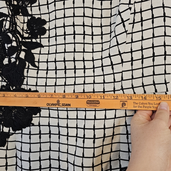 Betsey Johnson Black and White Grid Mini Dress - Picture 7 of 10